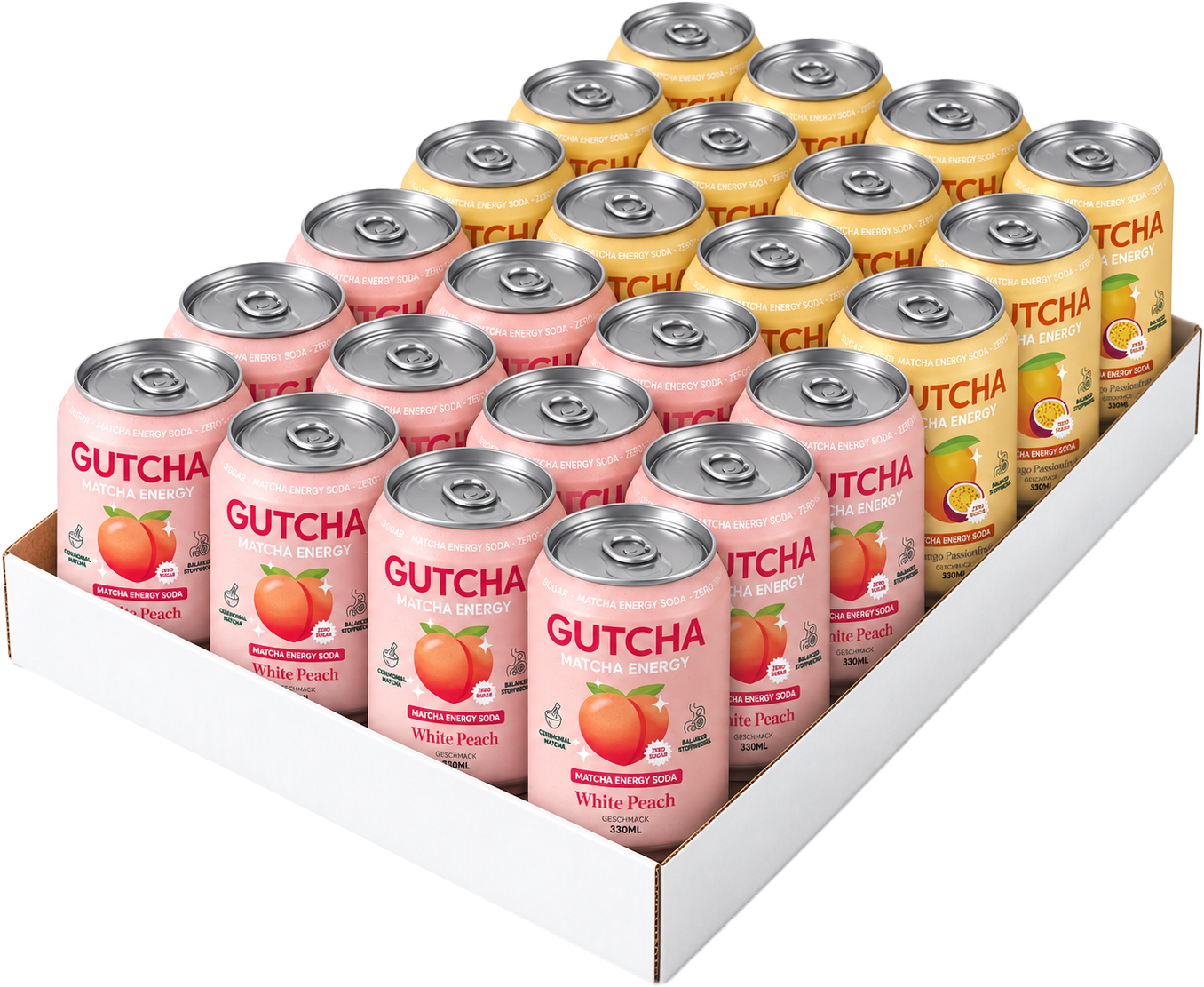 GUTCHA Mixpaket mit White Peach und Mango Passionfruit